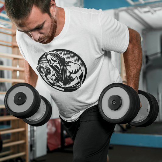 Gains Make 'Em Scream – Horror Gym Icon Tee